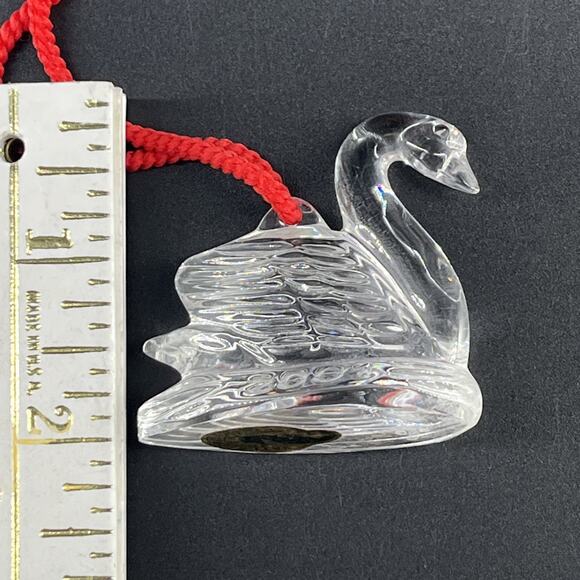 Waterford Crystal Glass Ornament 12 Days of Christmas Seven Swans 2001 7th - Picture 3 of 10